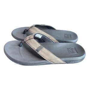 REEF Men's Cushion Phantom Flip Flops Size 12 Brown/Tan Sandals Thongs Slippers
